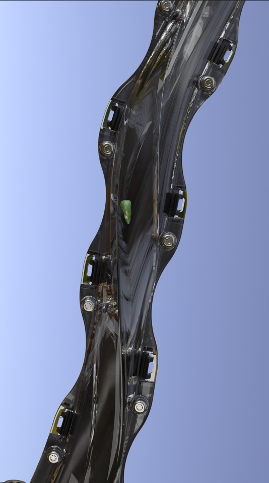 ArrowTube - seed sliding down rotating tube